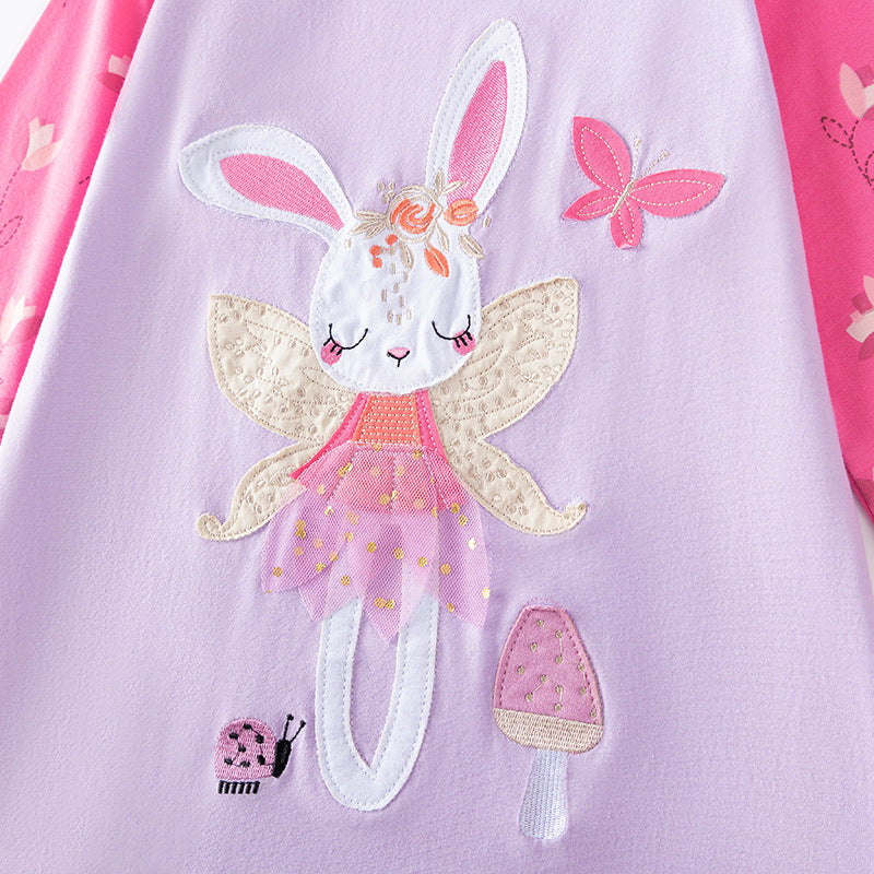 Autumn and Spring Arrival Tulle Decorated Fairy Cartoon Pattern Long Sleeves Dress for Stylish Girls, MyKids-USA®, Baby & Toddler Dresses, MyKids-USA -  -  -  -  -  -  - 
