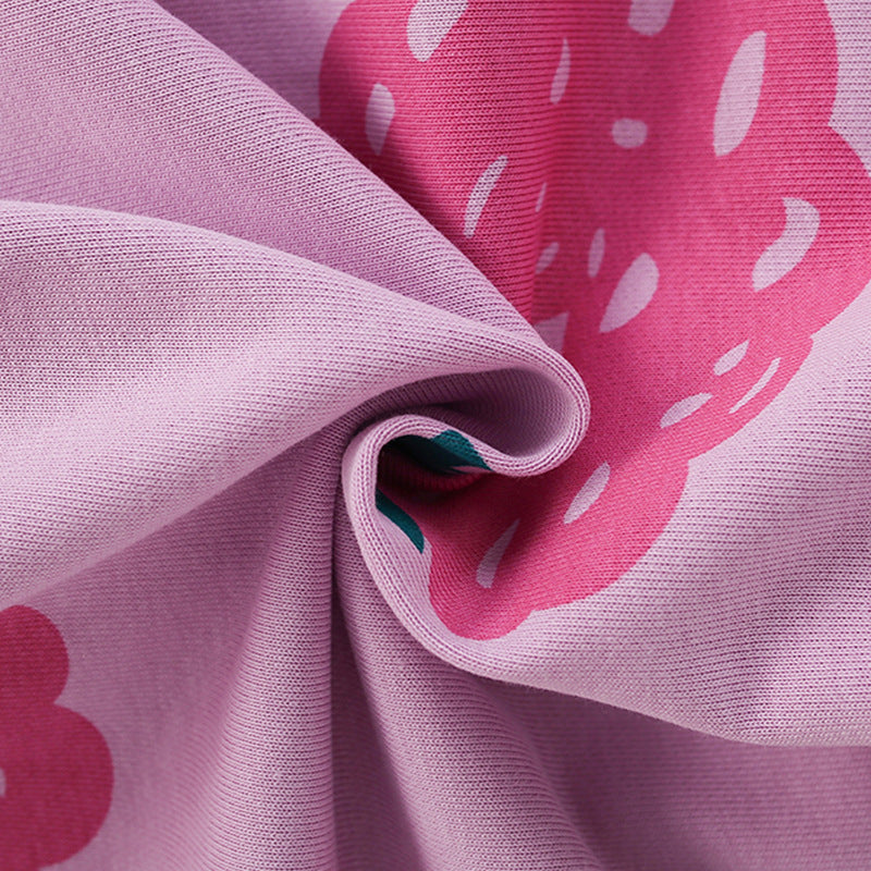 Fruits Pattern Long Sleeves Crew Neck Pullover for Stylish Girls, MyKids-USA®, Baby & Toddler Outerwear, MyKids-USA -  -  -  -  -  -  - 