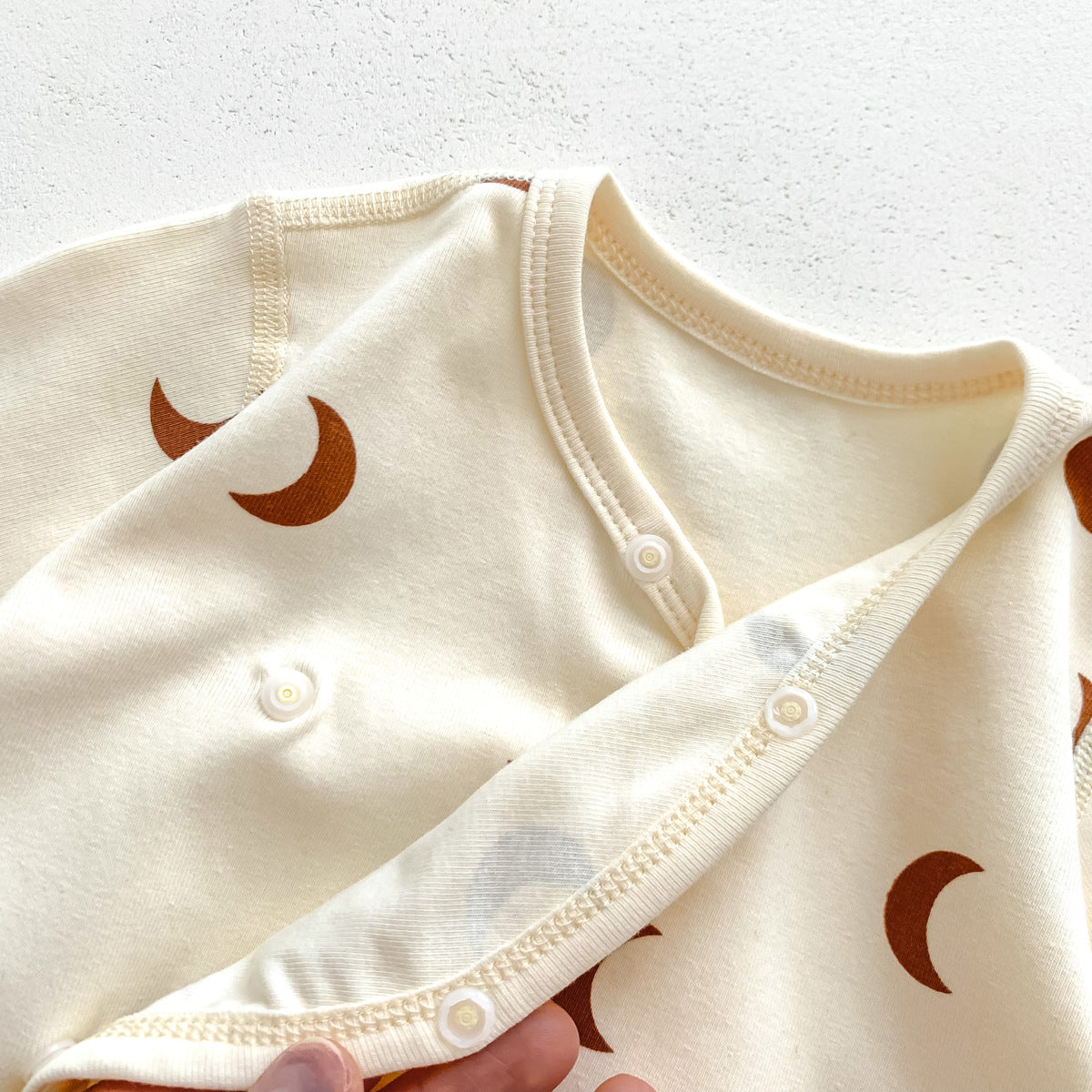 Autumn Arrival Baby Unisex Long Sleeves Moons Pattern Rompers with Hat, MyKids-USA®, Baby One-Pieces, MyKids-USA -  -  -  -  -  -  - 