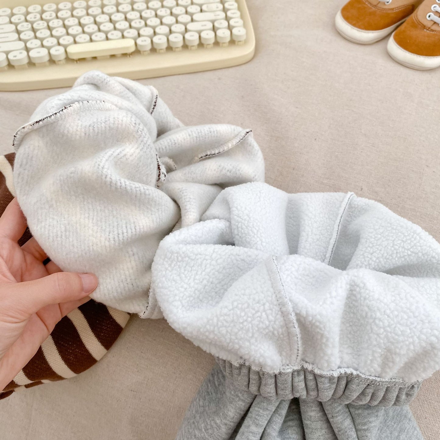 Autumn and Winter Arrival Casual Style Striped Pattern Fleece-Lined Pants for Baby and Kids, MyKids-USA®, Trousers, MyKids-USA -  -  -  -  -  -  - 