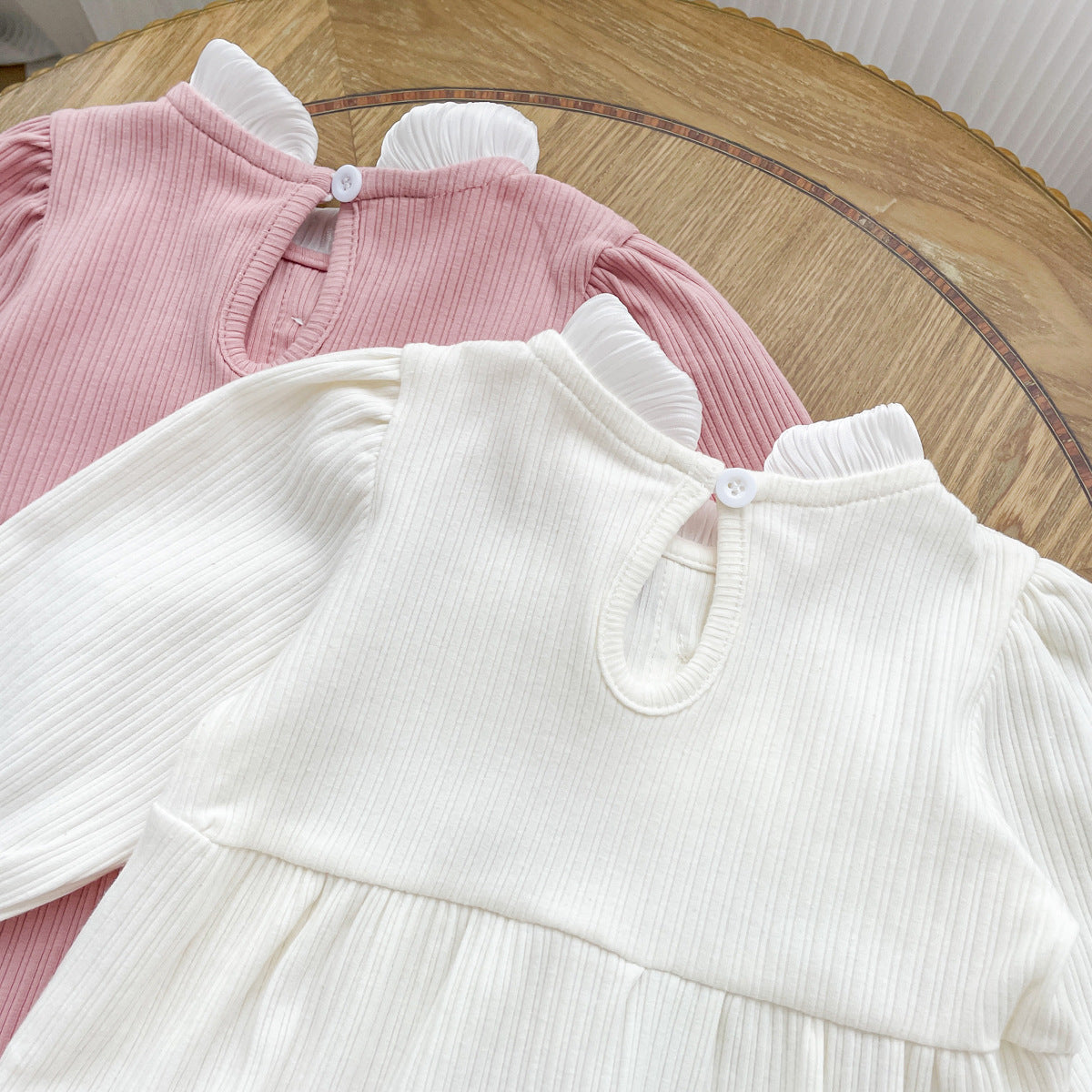 Autumn Arrival Baby Girls Long Sleeves Butterfly-bow Decorated Onesies, MyKids-USA®, Baby One-Pieces, MyKids-USA -  -  -  -  -  -  - 