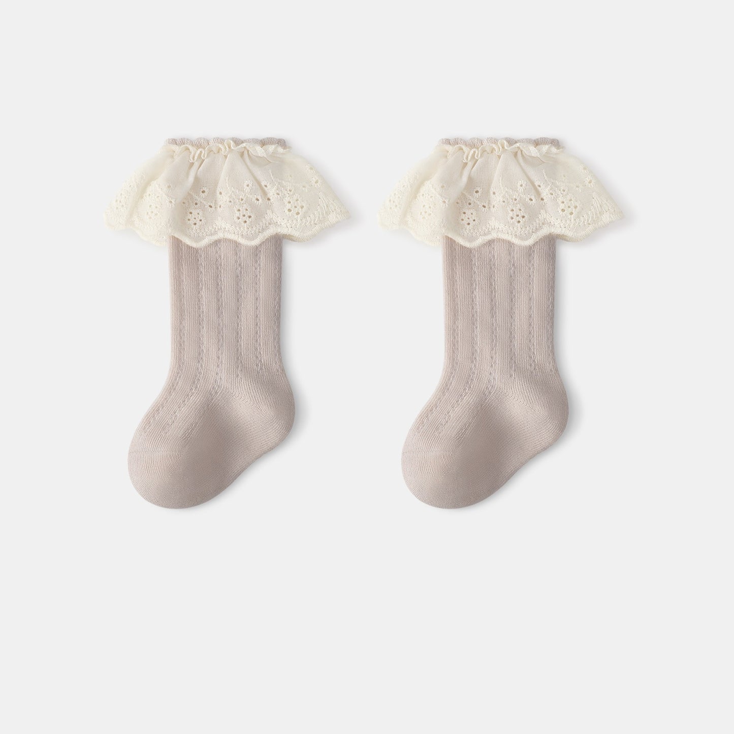 Autumn and Spring Baby Girls Breathable Lace Patchwork Cute Stockings, MyKids-USA®, Baby & Toddler Socks & Tights, MyKids-USA - Size/Age - S (0-1Y) - Color - Khaki -  -  - TR2511222342-B