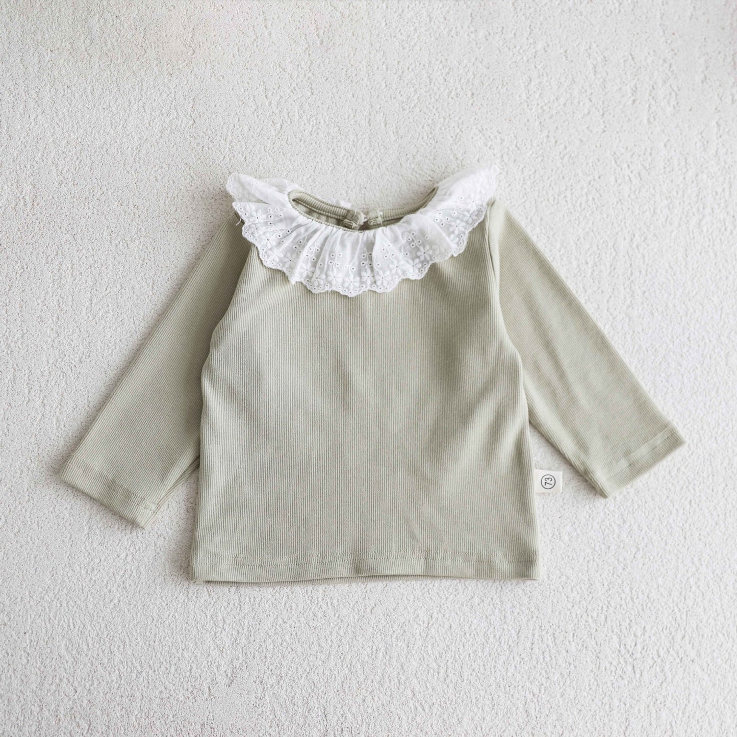 Autumn Arrival Baby Girls Flowers Pattern Collar Color Patchwork Long Sleeves Top, MyKids-USA®, Baby & Toddler Tops, MyKids-USA - Size/Age - 73 (6-9M) - Color - Green -  -  - TR2509212348-A