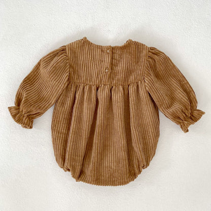 Spring and Autumn Baby Onesies and Dress for Girls with Long Sleeves and Embroidered Flowers Pattern – Princess Sister Matching Set, MyKids-USA®, Baby & Toddler Dresses, MyKids-USA -  -  -  -  -  -  - 