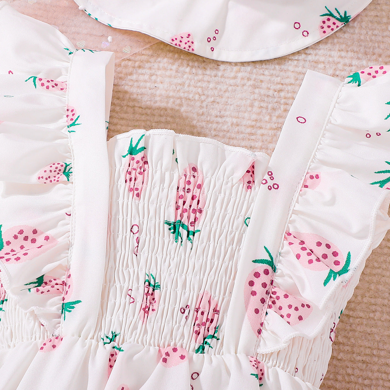 Design Summer Baby Kids Girls Sleeveless Fruits Pattern Bodysuit with Hat, MyKids-USA®, Baby & Children's One-Pieces, MyKids-USA -  -  -  -  -  -  - .