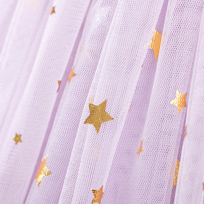 Summer Arrival Stars and Letters Pattern Short Sleeves Tulle Patchwork Dress for Stylish Girls, MyKids-USA®, Baby & Toddler Dresses, MyKids-USA -  -  -  -  -  -  - .