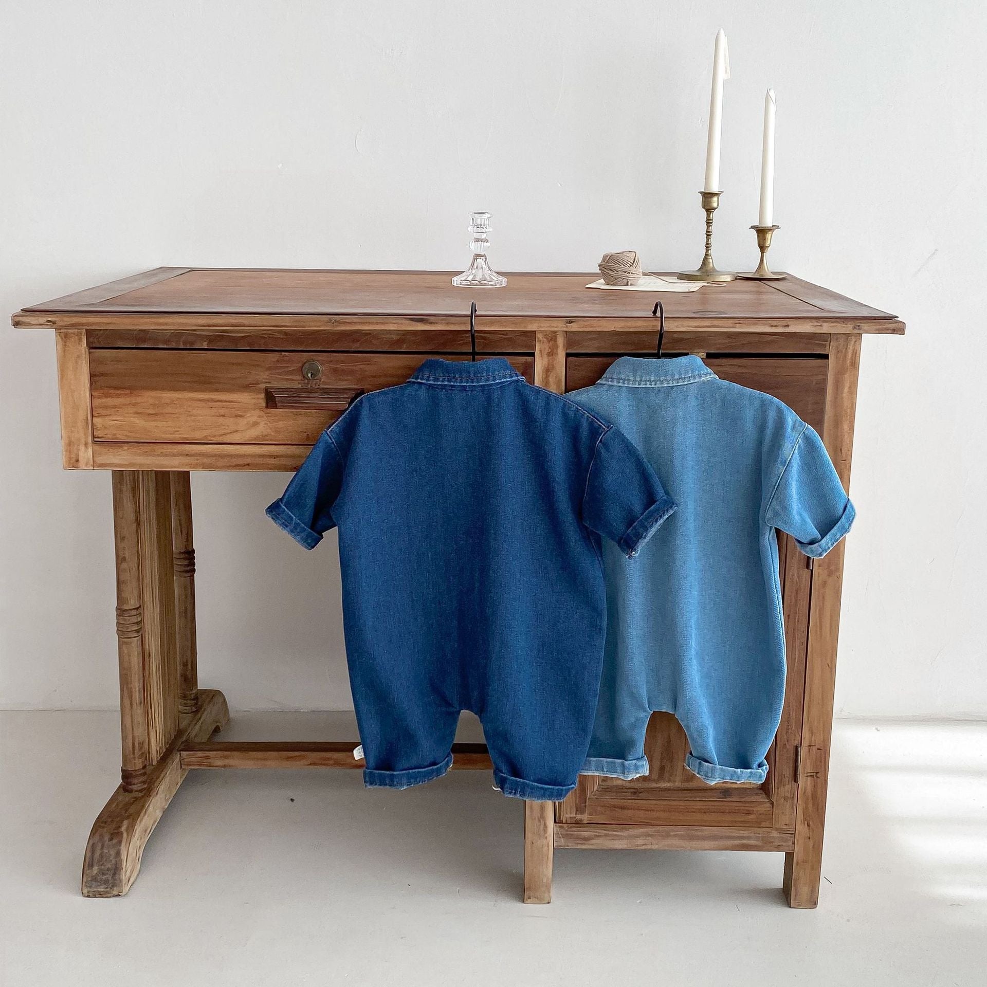 Autumn and Spring Arrival Baby Unisex Long Sleeves Cartoon Pattern Single Breasted Denim Rompers, MyKids-USA®, Baby & Toddler Outfits, MyKids-USA -  -  -  -  -  -  - 