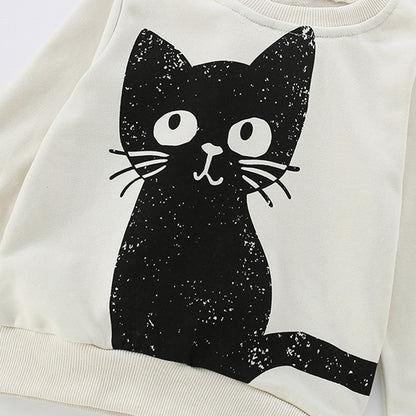 Autumn and Spring Arrival Animals Cartoon Pattern Long Sleeves Pullover for Stylish Girls, MyKids-USA®, Sweatshirts, MyKids-USA -  -  -  -  -  -  - 