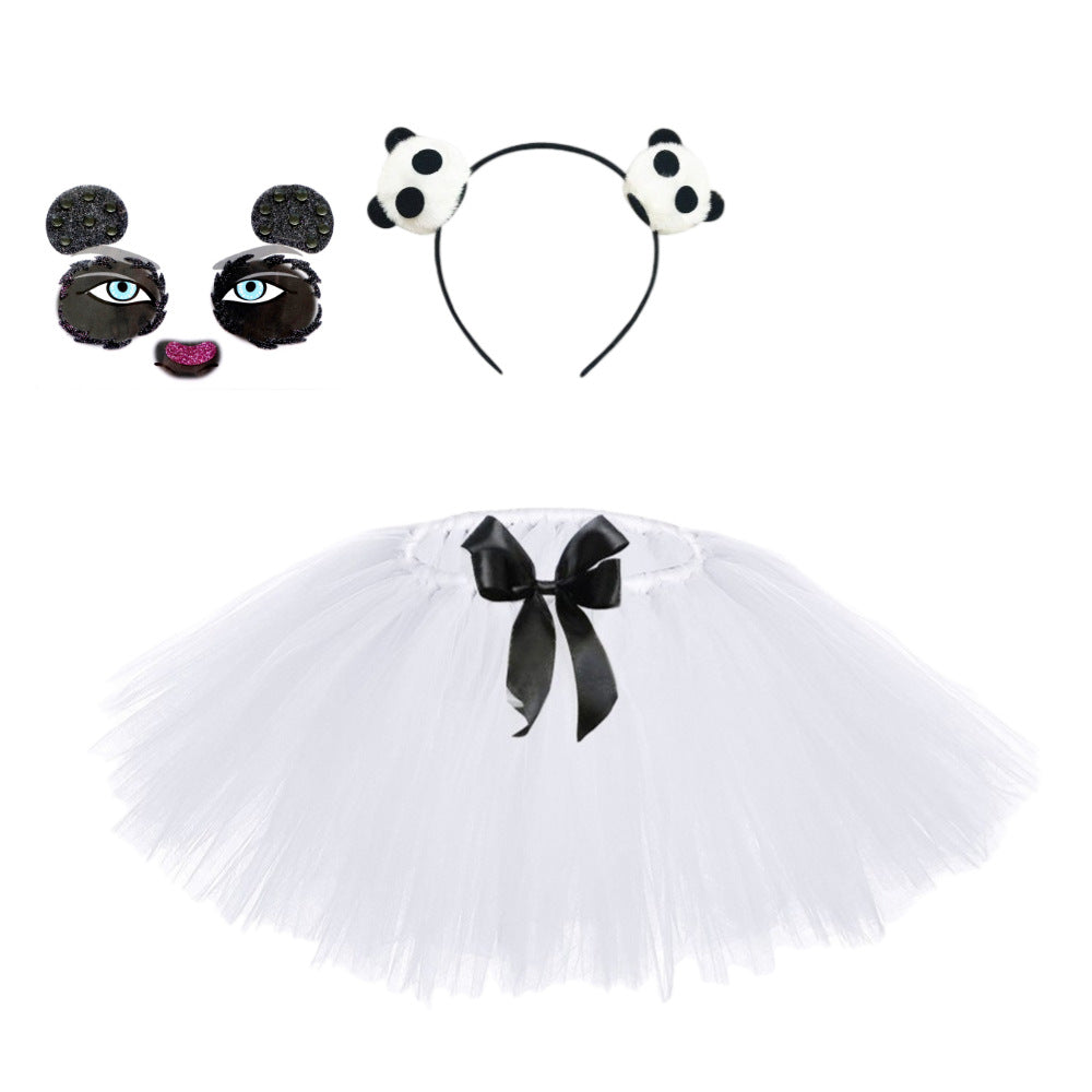 Children Girls’ Halloween Costume Set: Cosplay Tulle Skirt with Accessories – Sets, MyKids-USA®, Costume Sets, MyKids-USA - Size/Age - S (1-3Y) - Color - White -  -  - TR2409071049.