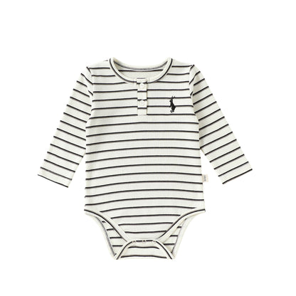 MyKids-USA® Autumn Arrival Baby Kids Long Sleeves Striped Pattern Bodysuit