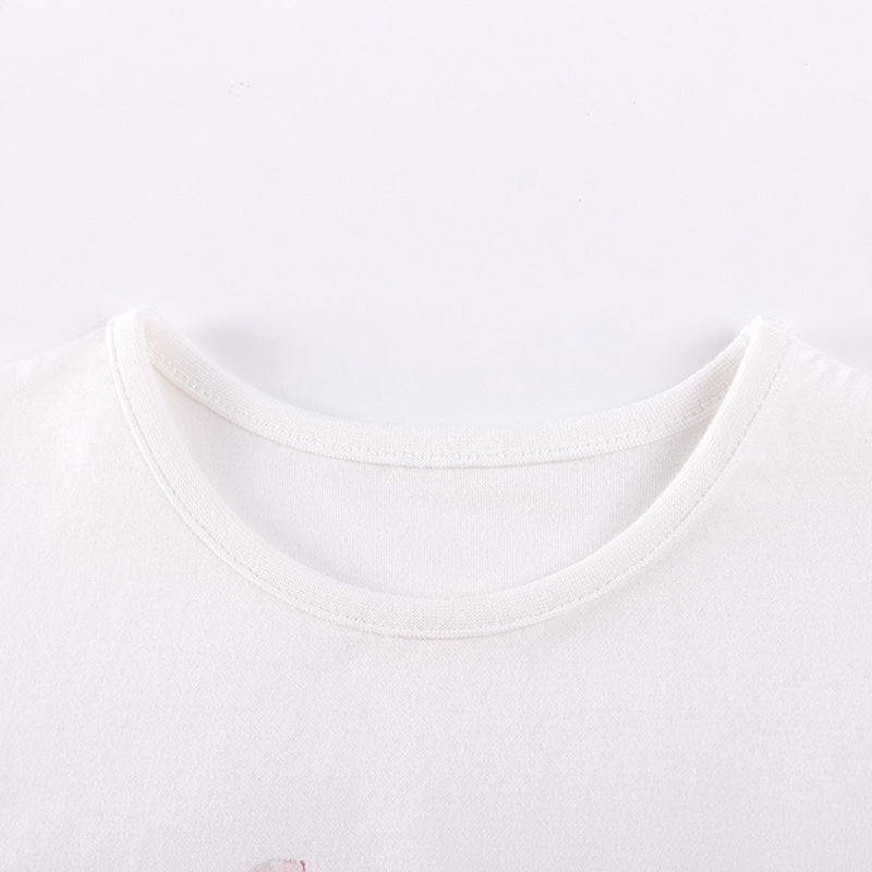 Summer Hot Selling Baby Kids Girls Short Sleeves Cartoon Pattern T-shirt and Floral Pants Clothing Set, MyKids-USA®, Baby & Toddler Outfits, MyKids-USA -  -  -  -  -  -  - .