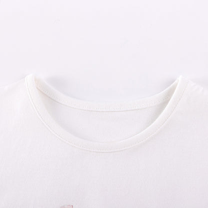 Summer Hot Selling Baby Kids Girls Short Sleeves Cartoon Pattern T-shirt and Floral Pants Clothing Set, MyKids-USA®, Baby & Toddler Outfits, MyKids-USA -  -  -  -  -  -  - .