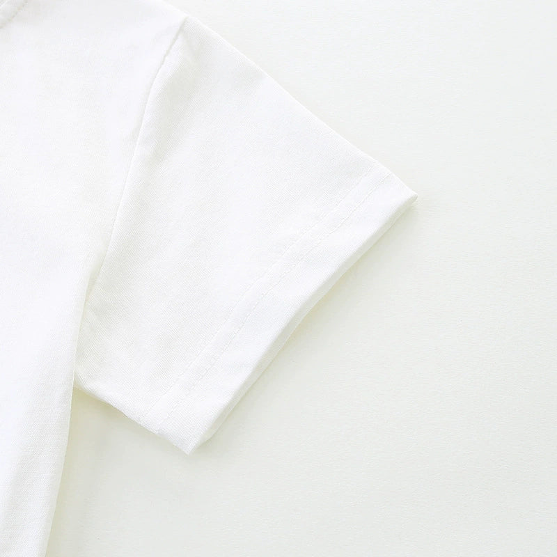 Summer Girls’ Rhythmic Gymnastics Cartoon Pattern T-shirt in European and American Style, MyKids-USA®, Baby & Toddler Tops, MyKids-USA -  -  -  -  -  -  - 