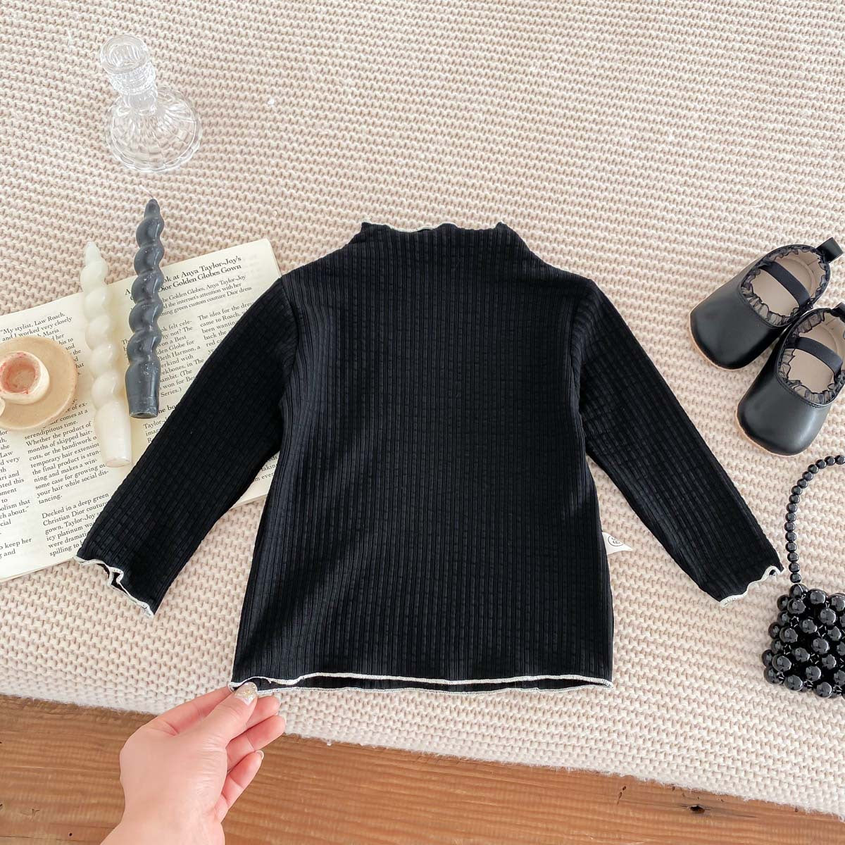 Spring and Autumn Baby Kids Girls Black Long Sleeves Knitted Top and Sleeveless Onesies Overalls Clothing Set, MyKids-USA®, Baby & Toddler Outfits, MyKids-USA -  -  -  -  -  -  - 