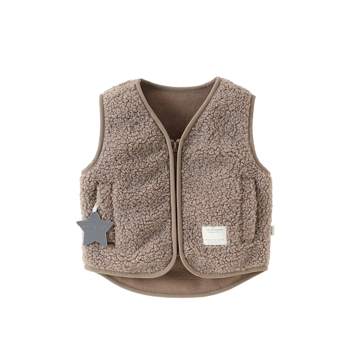 Arrival Spring and Autumn Baby Kids Unisex Fleece-Lined Sleeveless V Neck Vest