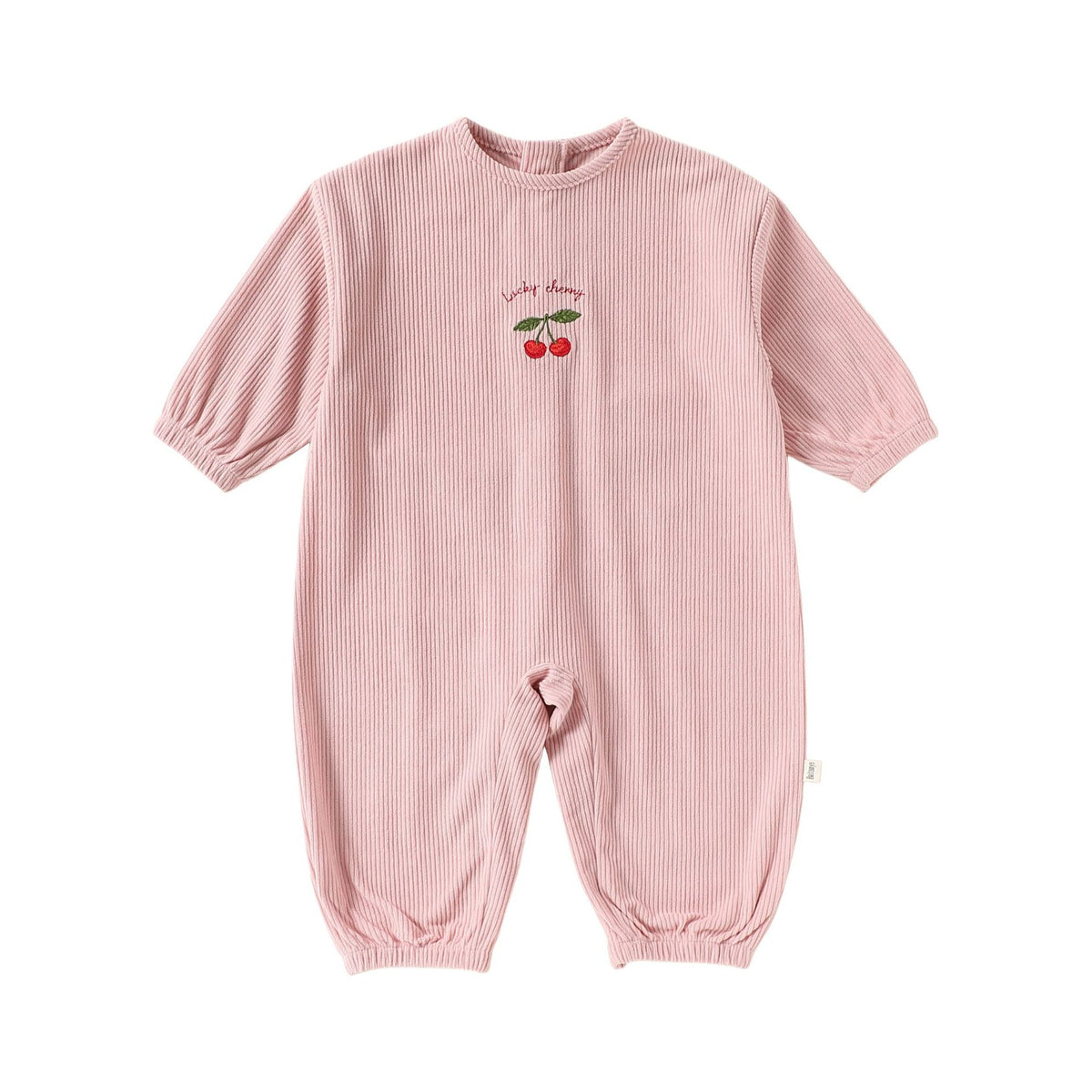 MyKids-USA® Autumn Arrival Baby Kids Unisex Long Sleeves Fruits Embroidered Corduroy Rompers
