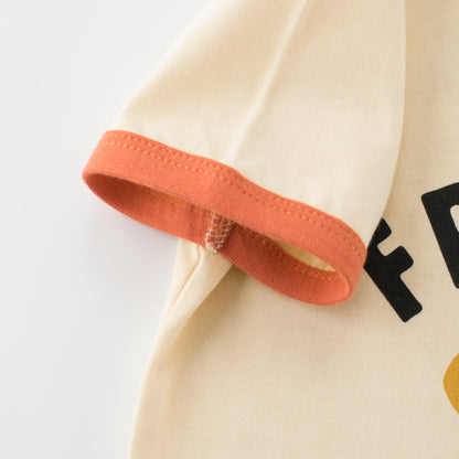 Summer Girls’ Cartoon and Letters Pattern T-shirt in European and American Style, MyKids-USA®, T-Shirts, MyKids-USA -  -  -  -  -  -  - .