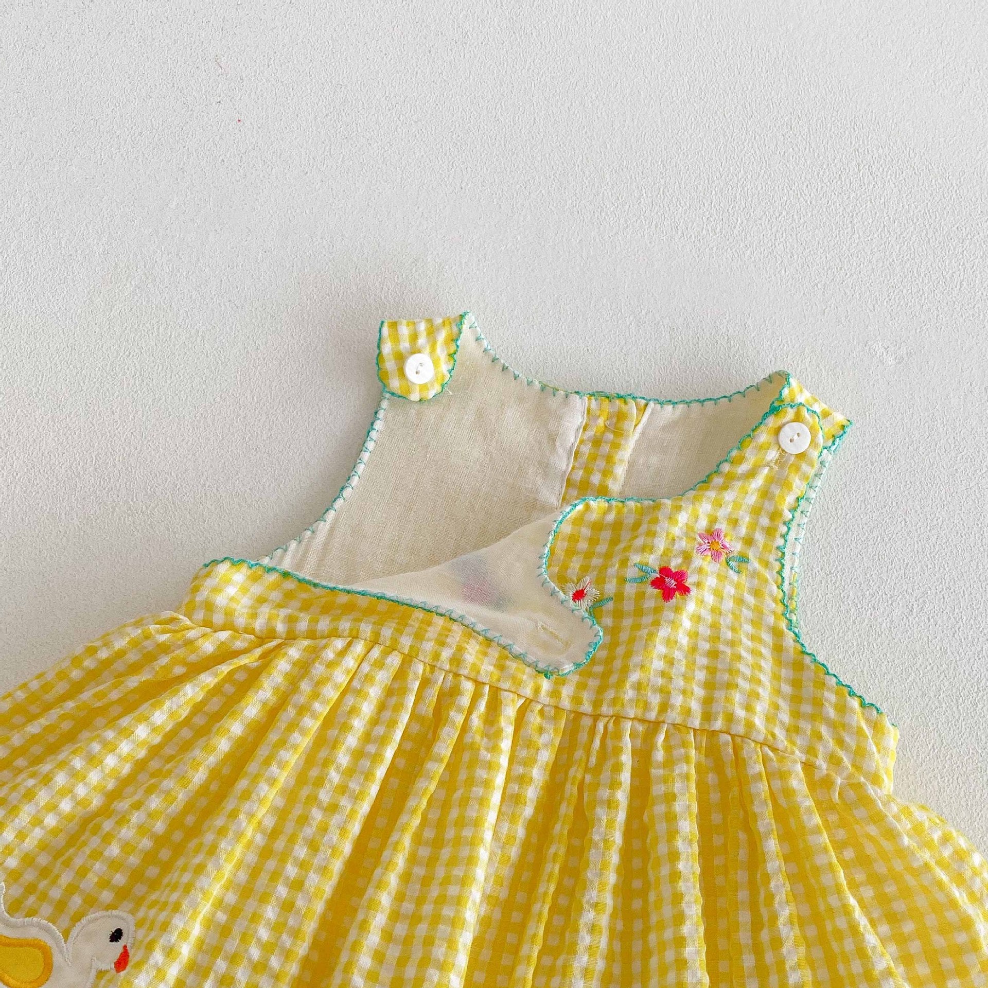 Summer Arrival Baby Girls Cute Plaid Sleeveless Dress Design Onesies, MyKids-USA®, Baby One-Pieces, MyKids-USA -  -  -  -  -  -  - 