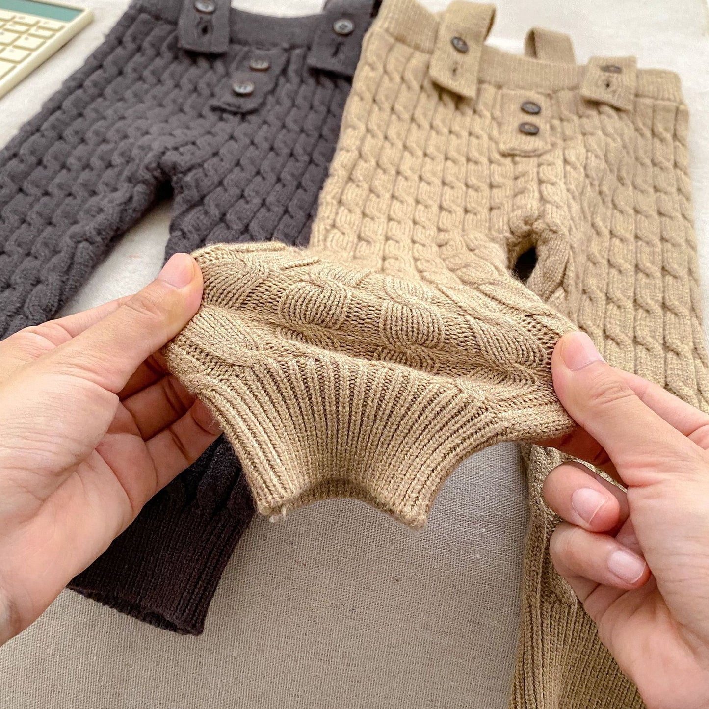 Baby Kids Unisex Long Sleeves Striped Knitted Sweater and Overalls, MyKids-USA®, Baby & Toddler Outfits, MyKids-USA -  -  -  -  -  -  - 