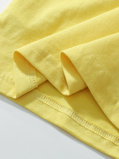 Kids’ Strap Cartoon Pattern Short Sleeves T-shirt in European and American Style for Summer, MyKids-USA®, Baby & Toddler Tops, MyKids-USA -  -  -  -  -  -  - 