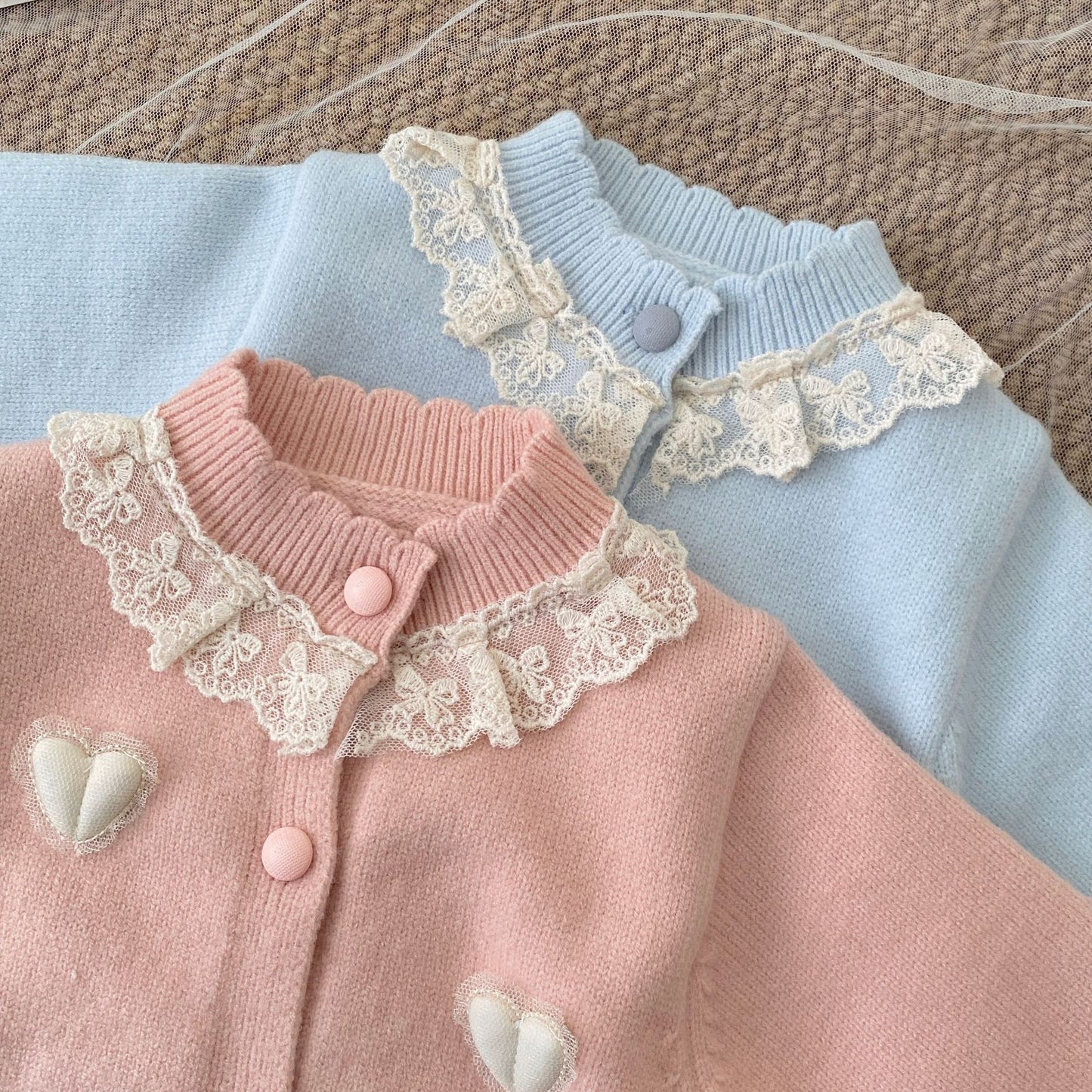 Winter and Autumn Baby Kids Girls Hearts Pattern Long Sleeves Cardigan and Plain Pants Clothing Set, MyKids-USA®, Baby & Toddler Outfits, MyKids-USA -  -  -  -  -  -  - 