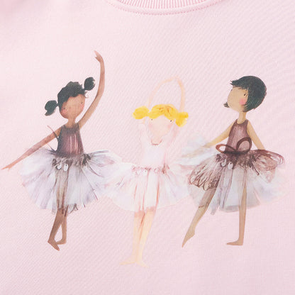 Spring and Autumn Girls Dancers Cartoon Pattern Long Sleeves Sweatshirt and Beige Pants Clothing Set, MyKids-USA®, Baby & Toddler Outfits, MyKids-USA -  -  -  -  -  -  - 