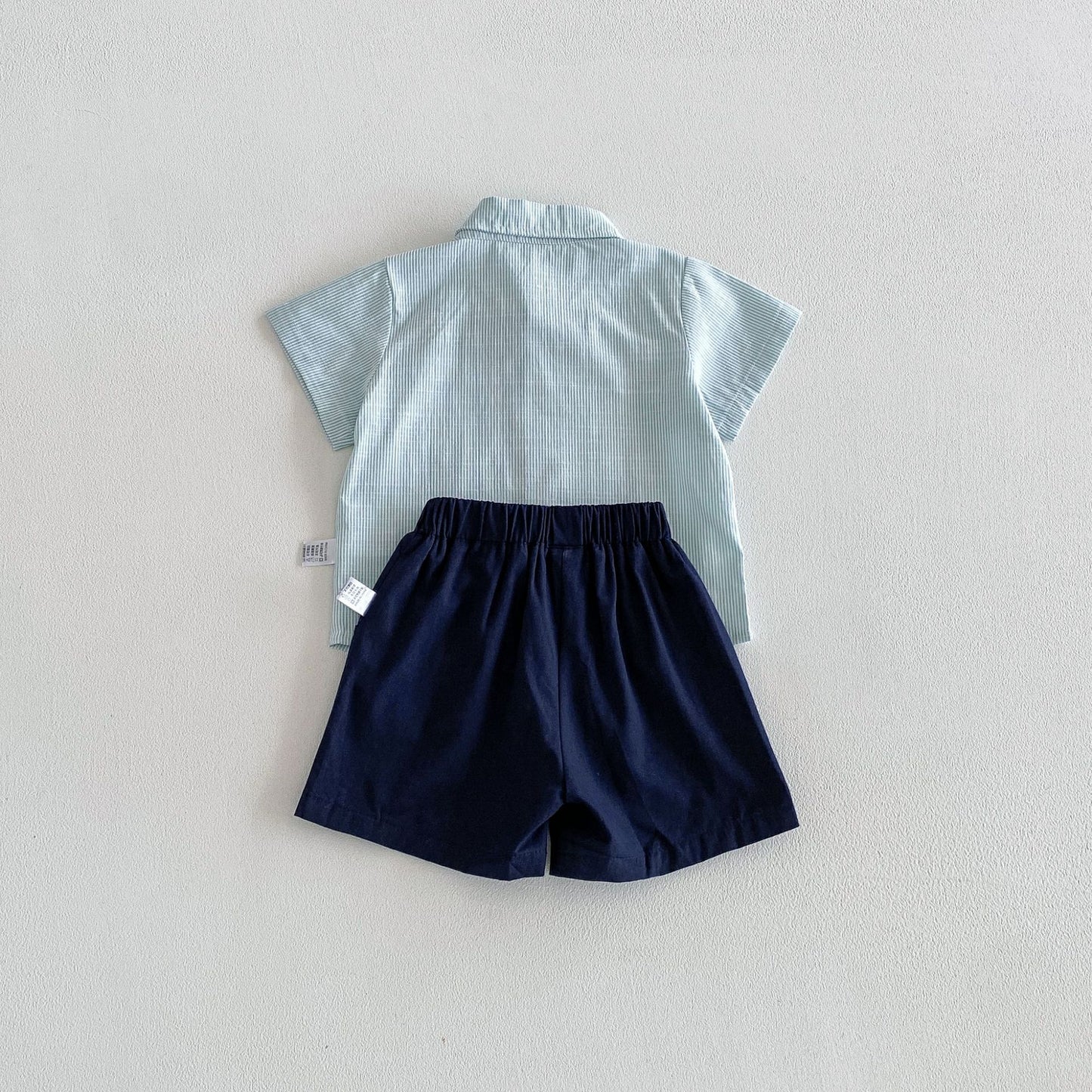 Summer Baby Kids Boys Short Sleeves Striped Shirt and Plain Shorts Clothing Set, MyKids-USA®, Baby & Children's Outfits, MyKids-USA -  -  -  -  -  -  - .