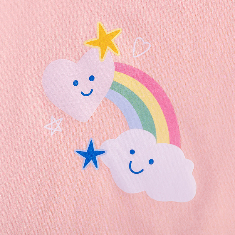 Summer Hot Selling Baby Kids Girls Short Sleeves Cartoon Pattern T-shirt and Skirt Clothing Set, MyKids-USA®, Baby & Children's Outfits, MyKids-USA -  -  -  -  -  -  - .