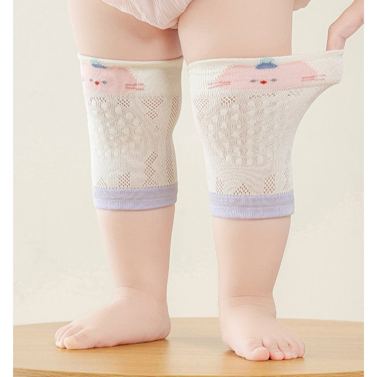 Spring and Summer Baby Boys and Girls Breathable Cartoon Knee Sleeves Set