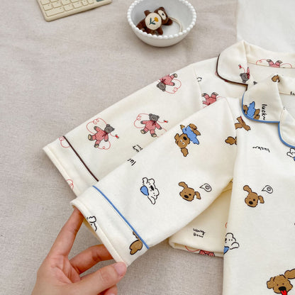 Winter and Autumn Baby Kids Long Sleeves Animals Cartoon Pattern Top and Pants Pajamas Clothing Set, MyKids-USA®, Pajamas, MyKids-USA -  -  -  -  -  -  - 