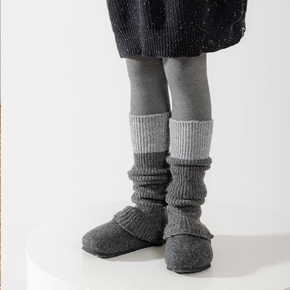 Winter and Autumn Baby Kids Girls Breathable Color Patchwork Legs Sleeves Socks, MyKids-USA®, Baby & Toddler Socks & Tights, MyKids-USA - Size/Age - Average Size (0-12Y） - Color - Grey -  -  - TR2601181618-D.