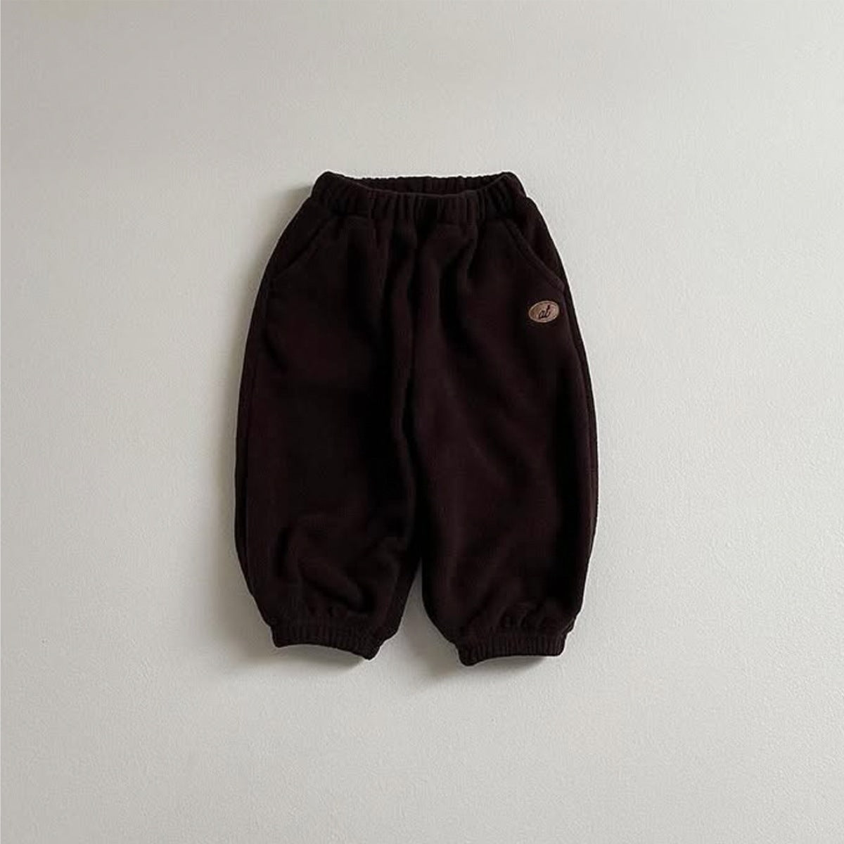 Arrival Baby Kids Boy And Girl Embroidery Pattern Winter and Autumn Casual Fleece-Lined Pants, MyKids-USA®, Trousers, MyKids-USA - Size/Age - 73 (6-9M) - Color - Coffee -  -  - TR2601061542-B.
