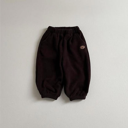 Arrival Baby Kids Boy And Girl Embroidery Pattern Winter and Autumn Casual Fleece-Lined Pants, MyKids-USA®, Trousers, MyKids-USA - Size/Age - 73 (6-9M) - Color - Coffee -  -  - TR2601061542-B.