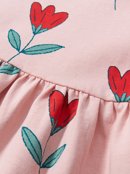 Spring And Summer Baby Girls Pink Short Sleeves Flowers Collection Dress, MyKids-USA®, Baby & Toddler Dresses, MyKids-USA -  -  -  -  -  -  - 