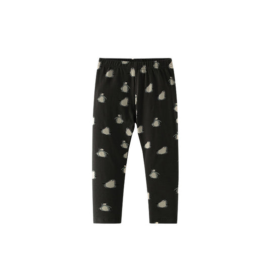 Autumn Arrival Baby Kids Girls Penguins Pattern Casual Pants, MyKids-USA®, Trousers, MyKids-USA - Size/Age - 100 (2-3Y) - Color - Black -  -  - TR2509182325-A