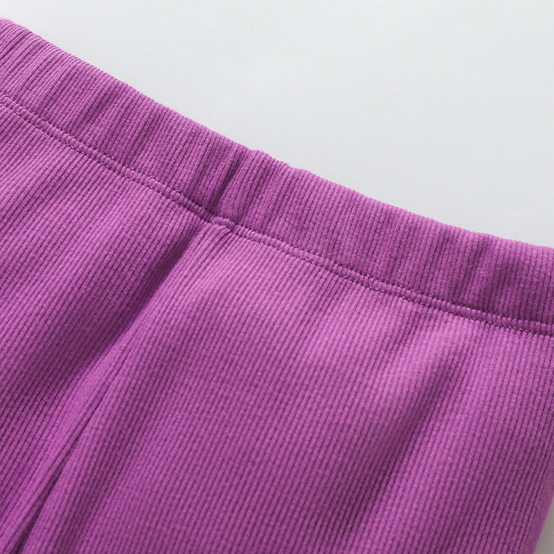 Spring and Autumn Girls Unicorn Cartoon Pattern Long Sleeves Sweatshirt and Purple Pants Clothing Set, MyKids-USA®, Baby & Toddler Outfits, MyKids-USA -  -  -  -  -  -  - 