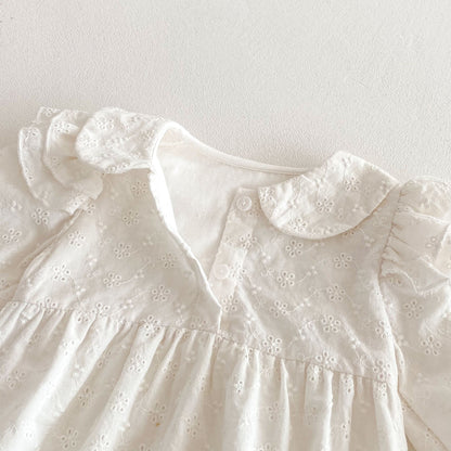 Spring Arrival Baby Girls Cute Floral Embroidered Pattern Long Sleeves, MyKids-USA®, Baby One-Pieces, MyKids-USA -  -  -  -  -  -  - 