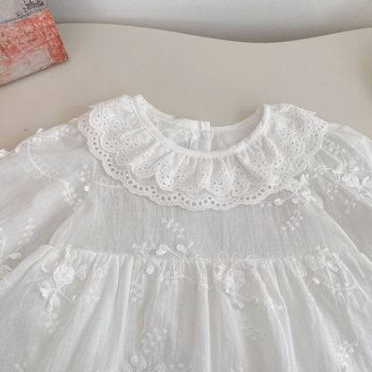 Spring Arrival Baby Girls Long Sleeves Flowers Pattern Solid Color Bodysuit Dress, MyKids-USA®, Baby & Toddler Dresses, MyKids-USA -  -  -  -  -  -  - .