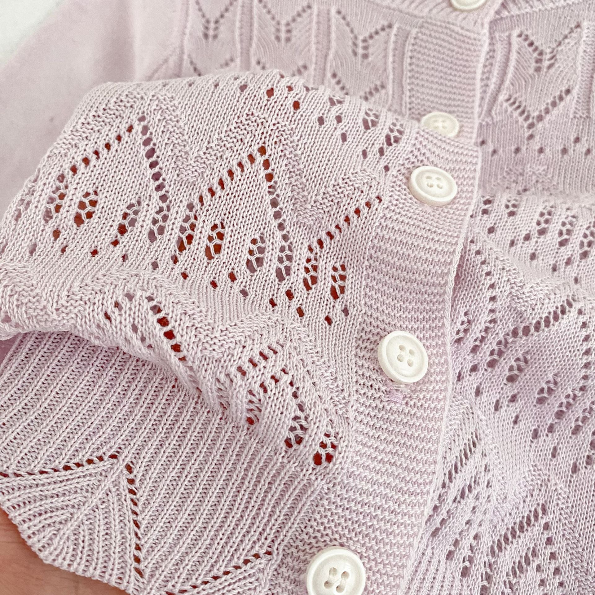 Summer Arrival Baby Unisex Comfortable Hollow-out Pattern Knitted Long Sleeves Knitted Top, MyKids-USA®, Baby & Children's Tops, MyKids-USA -  -  -  -  -  -  - .