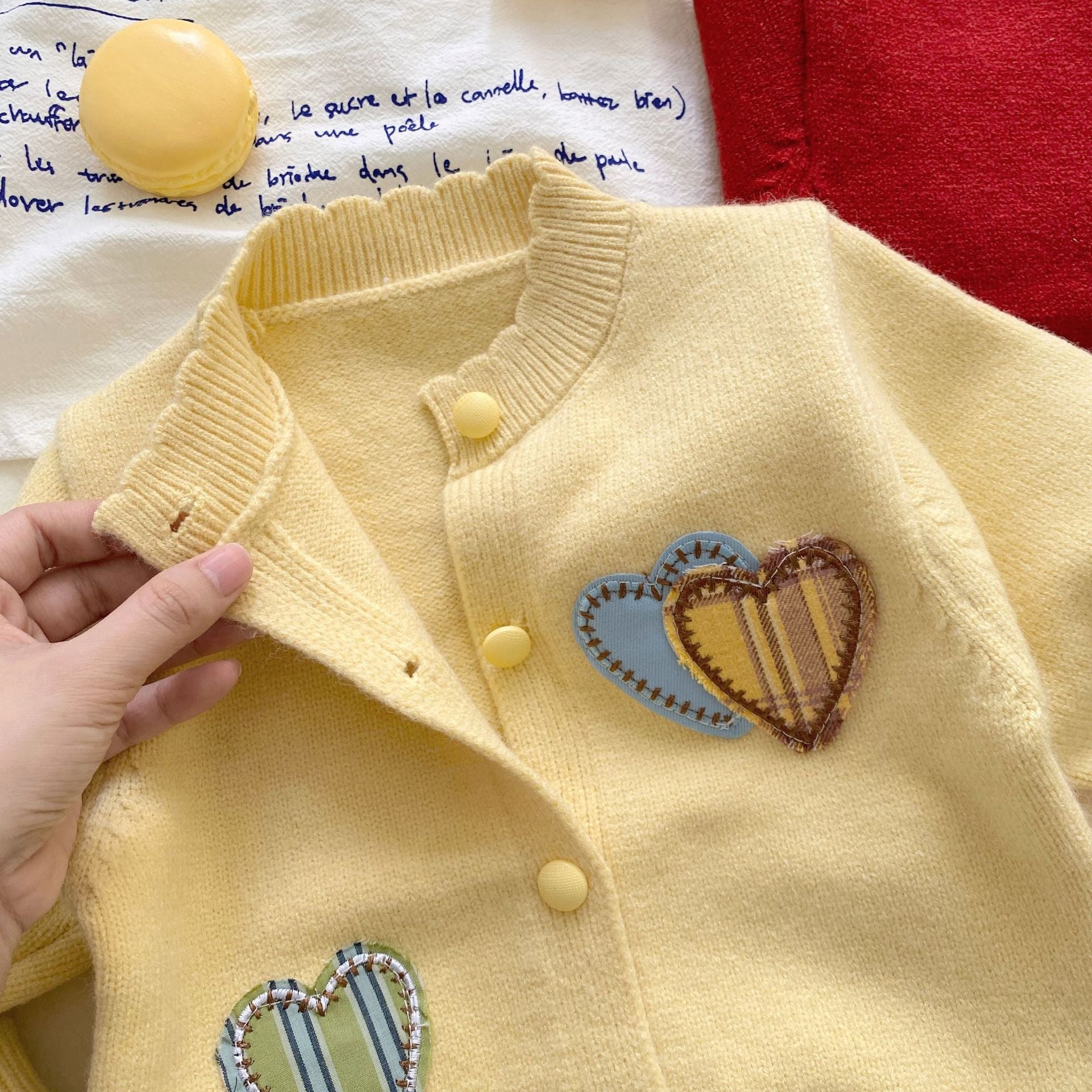 Winter and Autumn Baby Kids Girls Hearts Pattern Long Sleeves Cardigan and Flared Pants Knitted Clothing Set, MyKids-USA®, Baby & Toddler Outfits, MyKids-USA -  -  -  -  -  -  - 