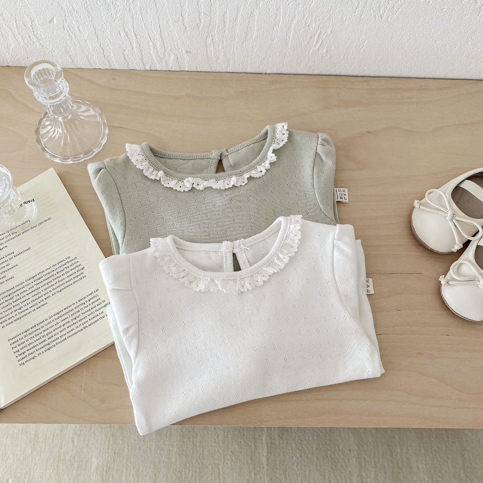 Autumn Arrival Baby Girls Hollow-out Pattern Long Sleeves Top with Collar, MyKids-USA®, Baby & Toddler Tops, MyKids-USA -  -  -  -  -  -  - 