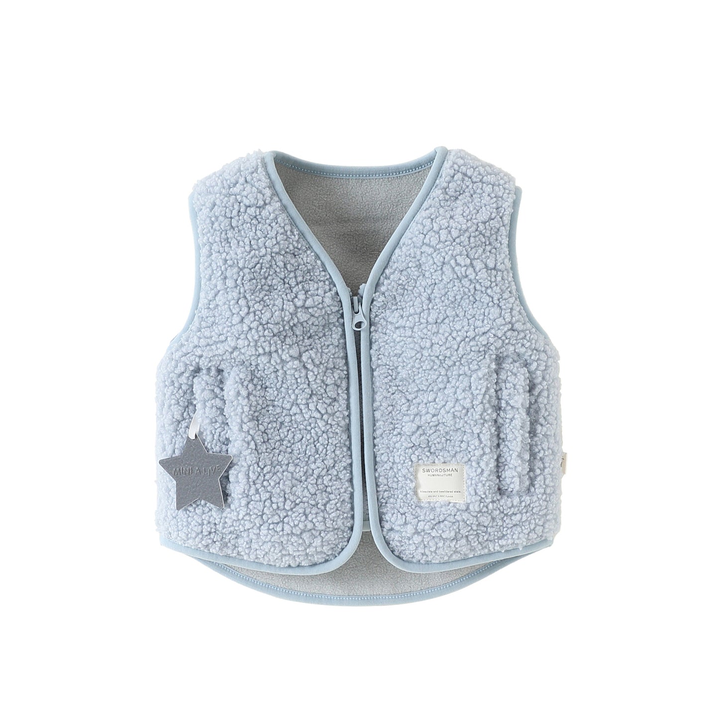 Arrival Spring and Autumn Baby Kids Unisex Fleece-Lined Sleeveless V Neck Vest