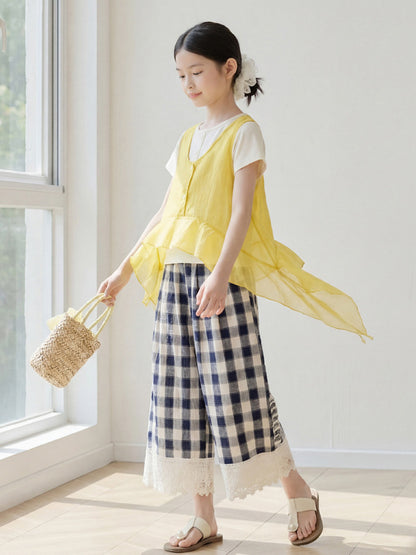 Arrival Summer Baby Kids Girls Short Sleeves Color Patchwork T-shirt and Plaid Pants, MyKids-USA®, Baby & Children's Outfits, MyKids-USA -  -  -  -  -  -  - .