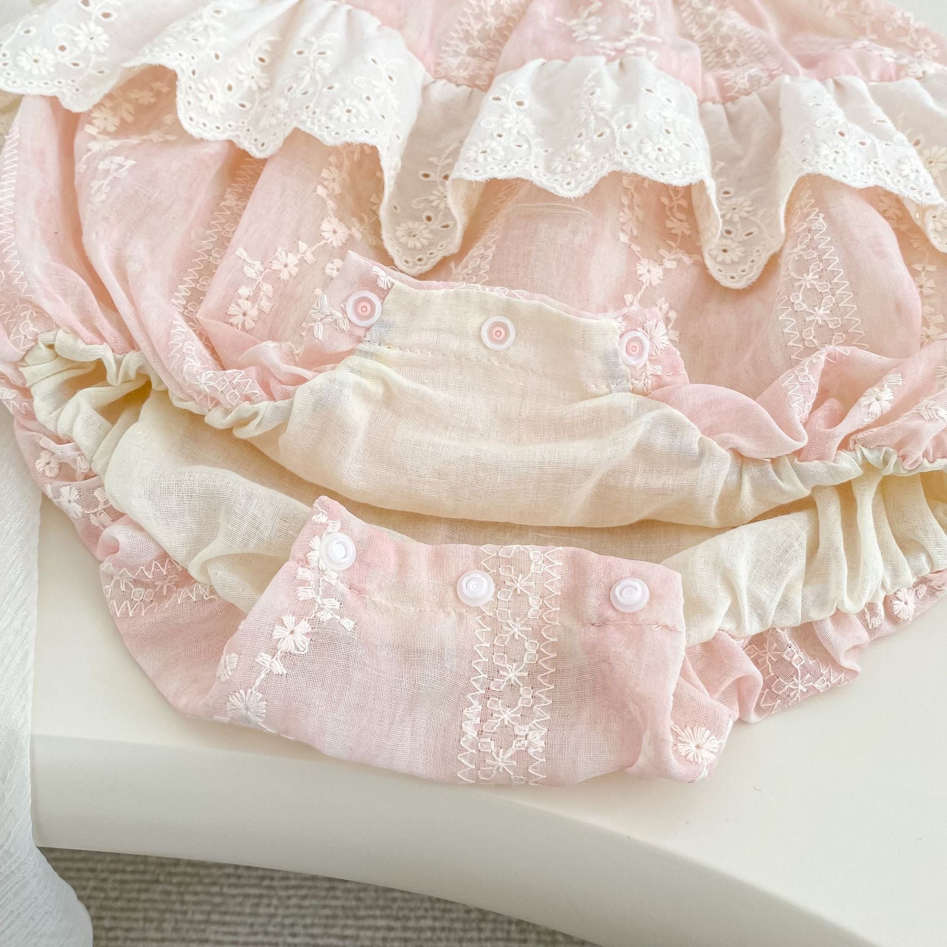 Summer Arrival Baby Girls Sleeveless Flowers Embroidered Pattern Bodysuit, MyKids-USA®, Baby & Children's One-Pieces, MyKids-USA -  -  -  -  -  -  - .