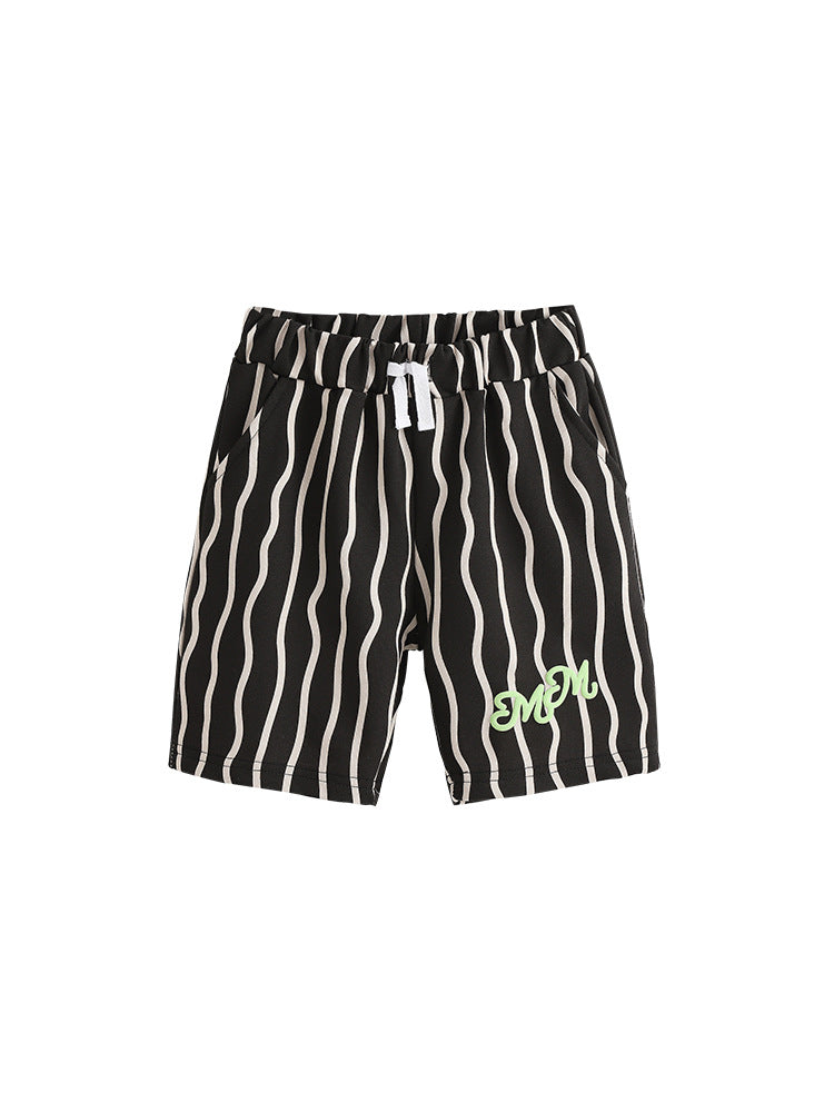 Summer Arrival Baby Kids Casual Style Striped Pattern Shorts