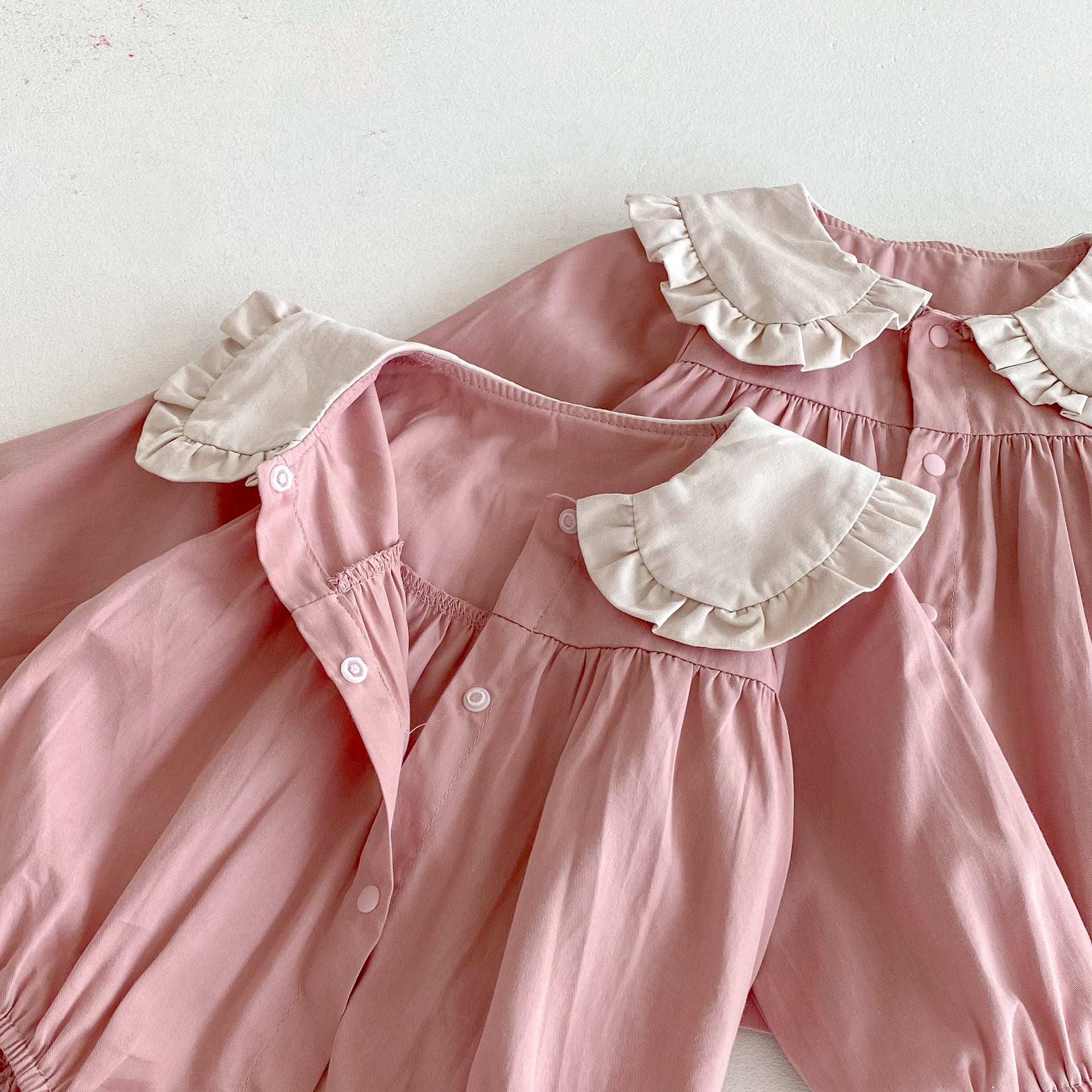 Autumn Arrival Baby Girls Color Patchwork Long-sleeved Onesies and Dress – Princess Sister Matching Set, MyKids-USA®, Baby & Toddler Dresses, MyKids-USA -  -  -  -  -  -  - 