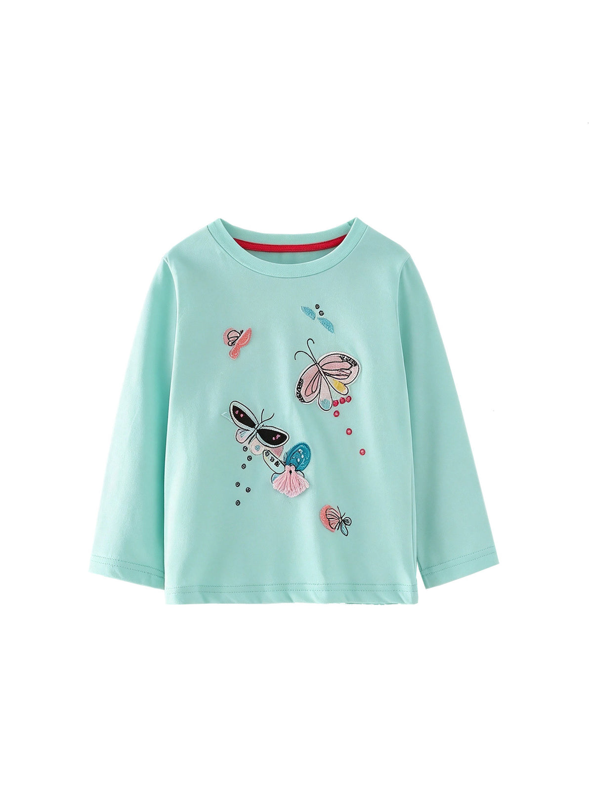 MyKids-USA® Baby Kids Girls Butterfly Pattern Long Sleeves Top