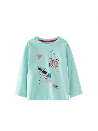 MyKids-USA® Baby Kids Girls Butterfly Pattern Long Sleeves Top