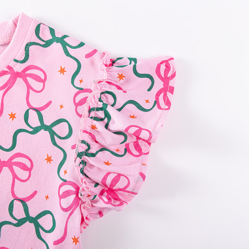 Summer Arrival Butterfly-bows Pattern Short Sleeves Tulle Patchwork Dress for Stylish Girls, MyKids-USA®, Baby & Toddler Dresses, MyKids-USA -  -  -  -  -  -  - .