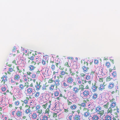 Summer Hot Selling Baby Kids Girls Short Sleeves Cartoon Pattern T-shirt and Floral Pants Clothing Set, MyKids-USA®, Baby & Toddler Outfits, MyKids-USA -  -  -  -  -  -  - .